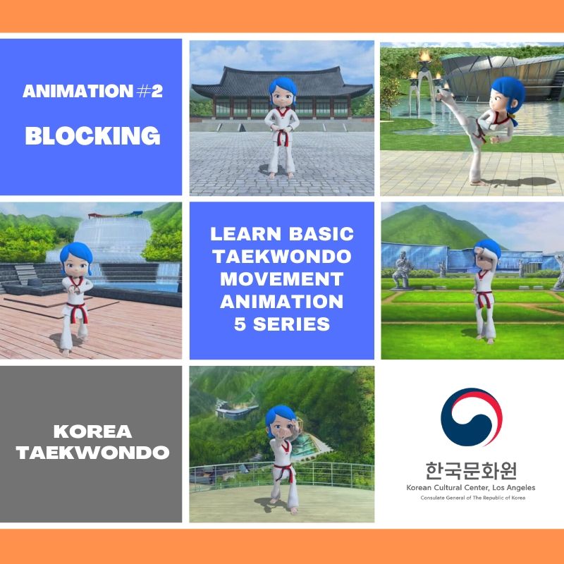 Learn Basic Taekwondo Movements Through Animation : Ep. 2 Blocking