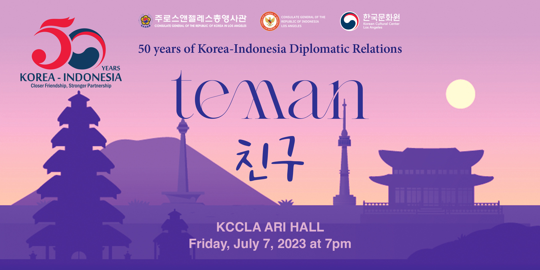 Teman(친구): Celebrating 50 Years of Korean-Indonesia Diplomatic Relations