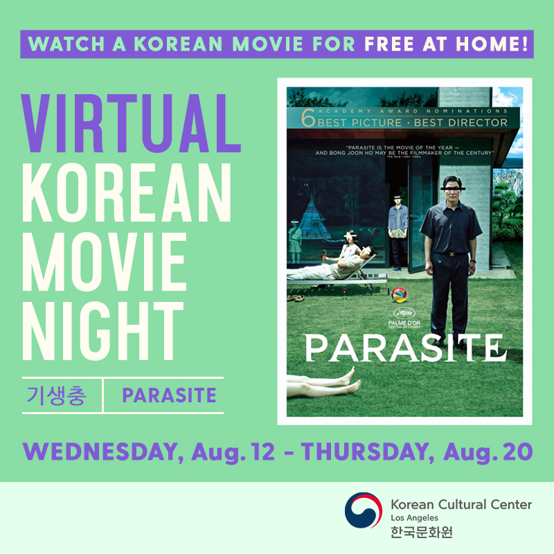 Virtual Korean Movie Night (Parasite)