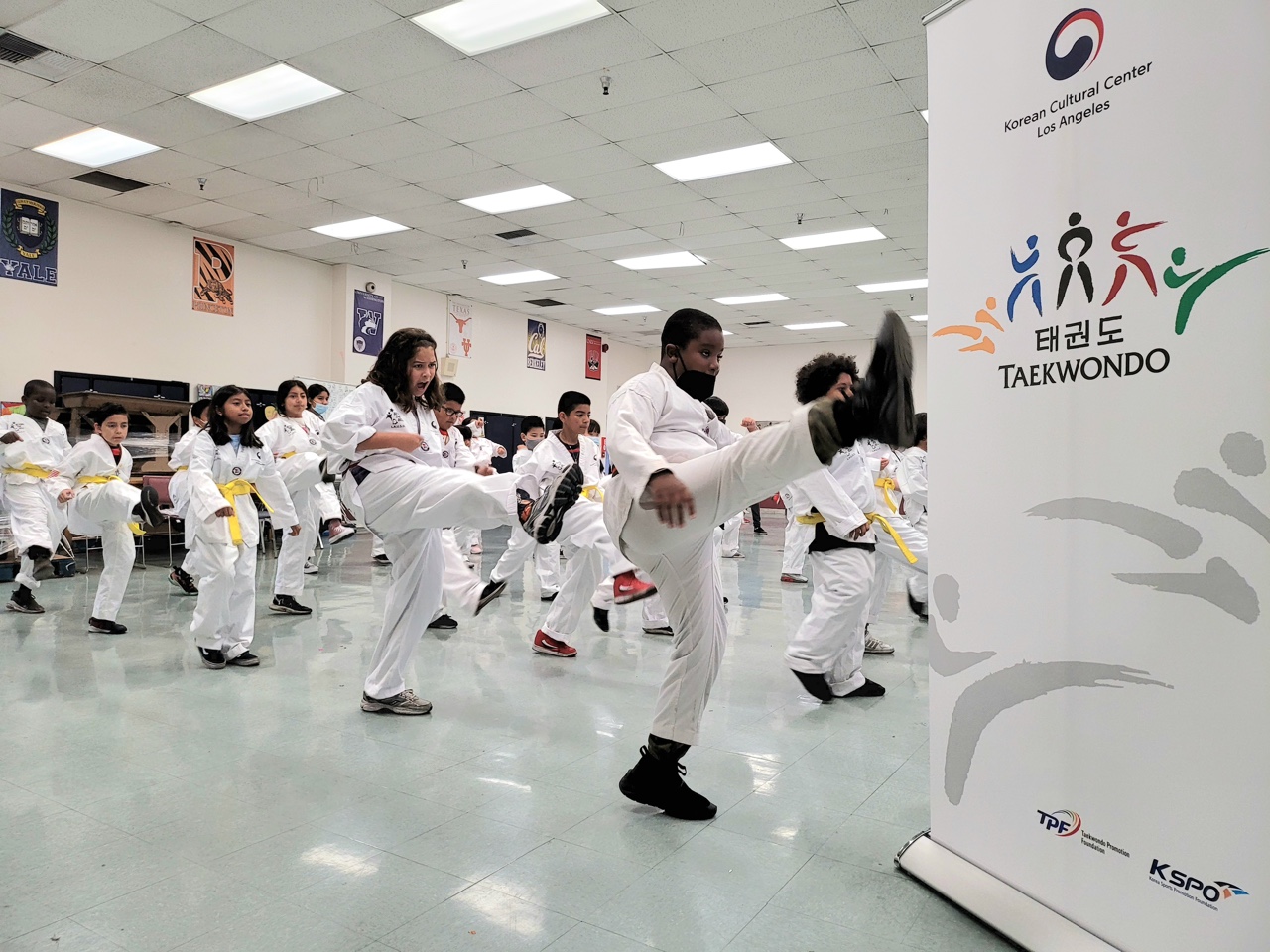 Korean Cultural Center LA, 2023 Taekwondo Program with Los Angeles Unified School District at public Schools